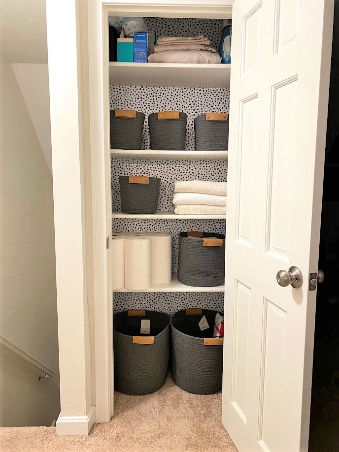 Linen Closet Organization & Makeover - FunSizeFit